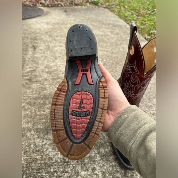 Double H Buckaroo Cowboy Boots 1518 Made in USA size 8 EUC - Picture 8 of 13